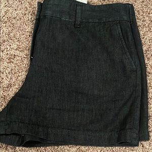 Loft dark denim shorts